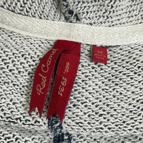 Red Camel Open Front Navy Blue Long Sleeve Mid-Length Cardigan - Size M - Picture 3 of 4